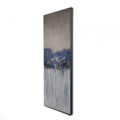 "Bouquet de fleurs bleues" sur toile