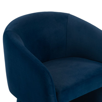 Mia Upholstered Wide Barrel Chair