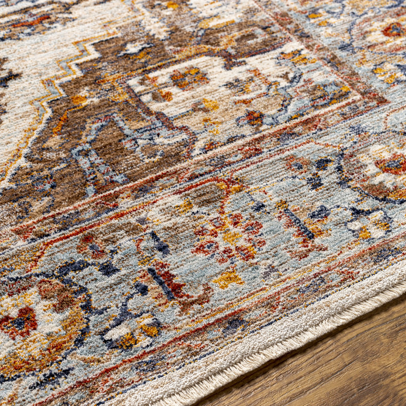 Tapis oriental rouille Hoefer, Rectangle de 5 pi x 8 pi
