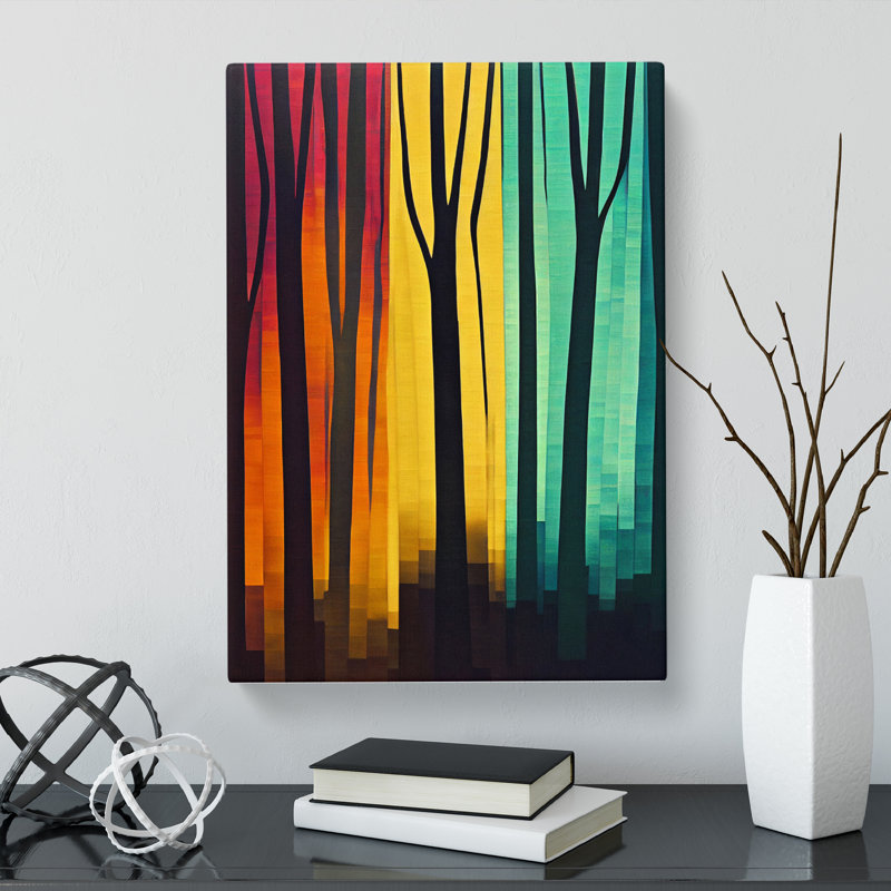 CAN-V0523-2574X Tree Hydrodipped - Wrapped Canvas Print, 50cm H x 35cm W x 3cm D