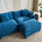 Schmucker Modular Sleeper Sectional Sofa, Oversized Cloud Couch With Ottoman-960409179-960127836