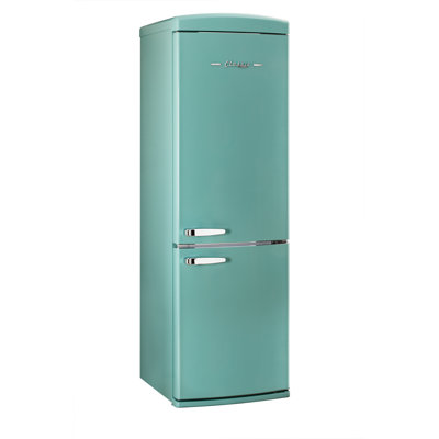 Classic Retro 24 In 12 Cu.ft Bottom Mount Fridge Auto Defrost, Energy Star Certified, Counter Depth