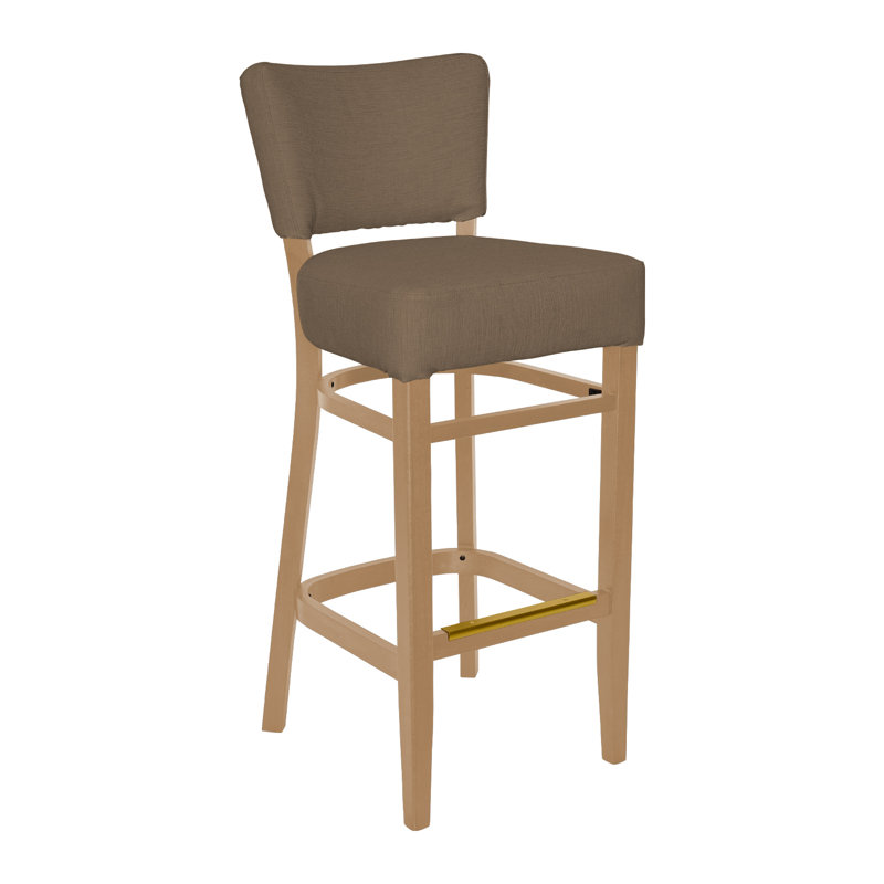 Tabouret de bar Madison, Bois naturel, Brun grisâtre