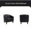 Fauteuil demi-tonneau en cuir Vegan-89193162