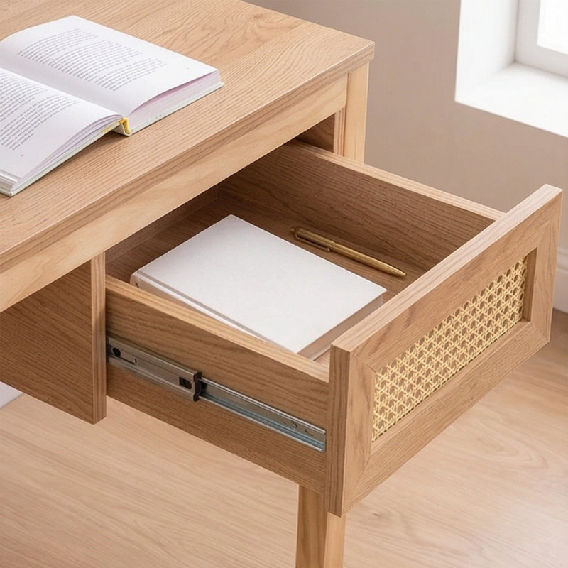 Elowen 51" Solid Ash Wood Writing Desk