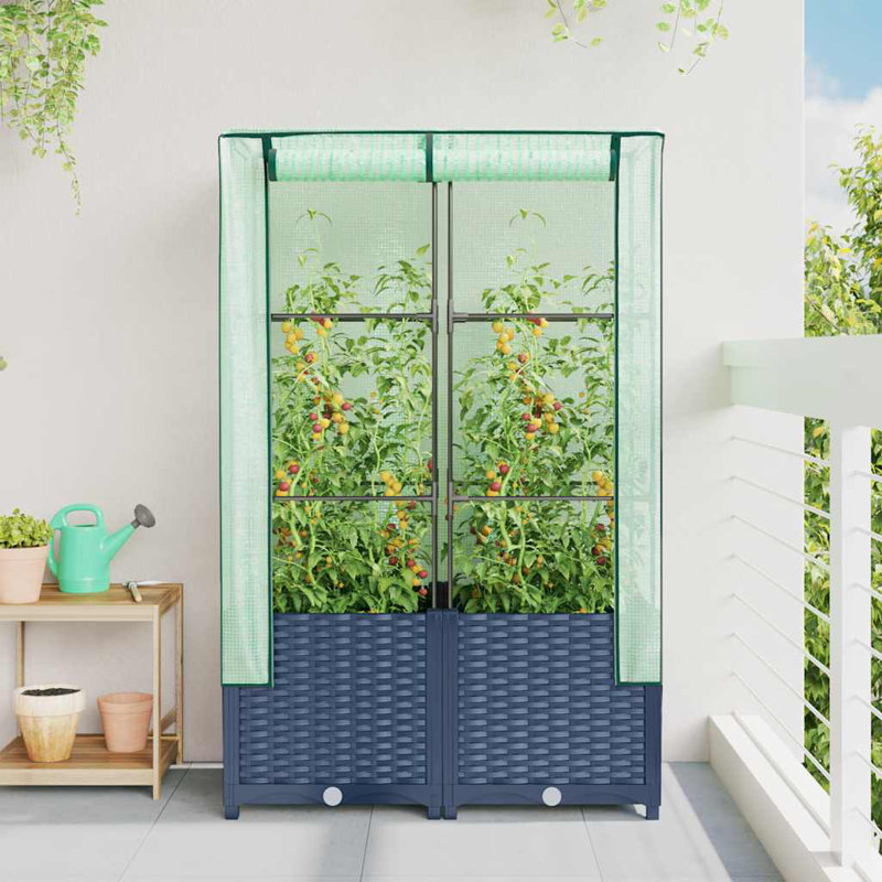 Mccaslin Raised Garden Bed, Blue Grey