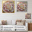 Mandala doré rose II sur toile-88556008-88556002