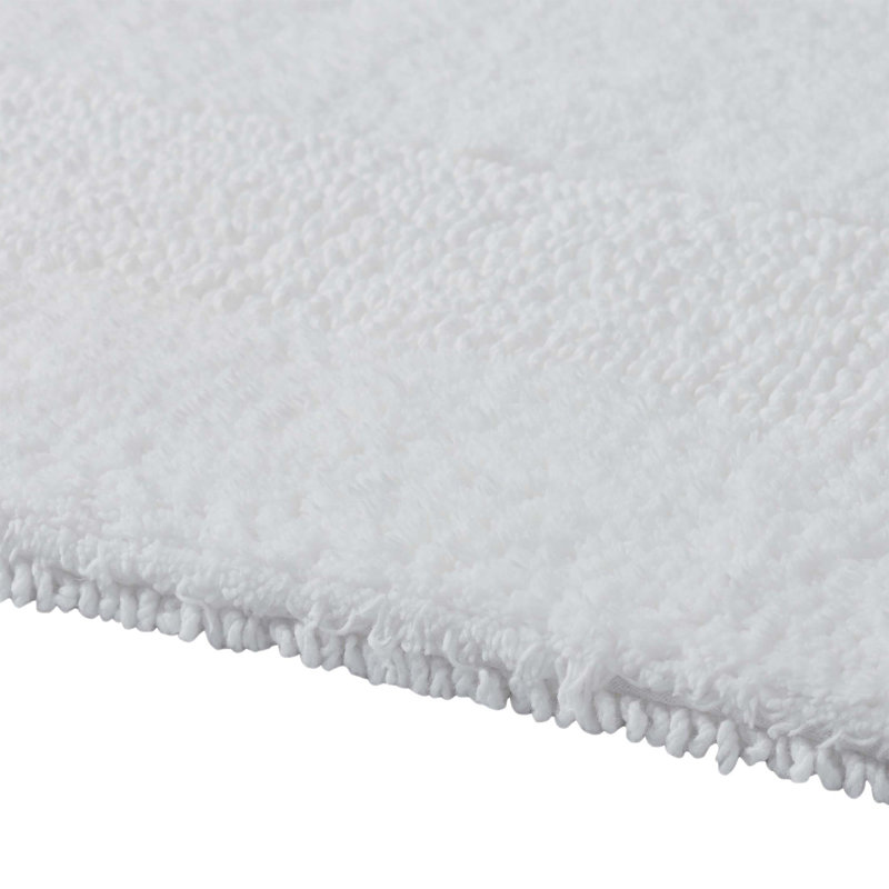 Baignoire en coton filé à anneaux Jessica Ebern Designs Home Jessica, Simple - L 24 po x l 60 po, Blanc brillant