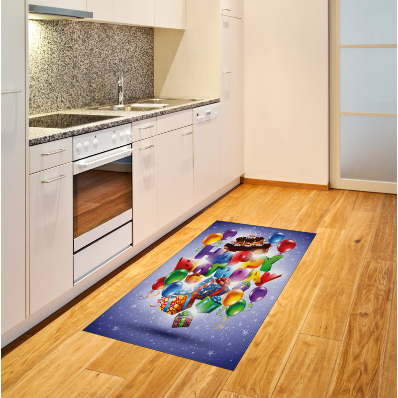 Party High Density Long Fiber Poly Threads Decorative Area Rug Carpet, Rectangle 4' x 5'8"