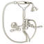 Country Bath Triple Handle Wall Mount Exposed Tub Filler Faucet-32249187-61067776