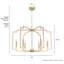 Plafonnier lustre 6 lumières 30 pouces Hunter-74777753-74777754