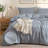 Soft Cotton Duvet Cover With Subtle Fine Stripes – Lightweight, Skin-friendly, Naturally Wrinkled Comfort For Bedroom-122763167-122763168