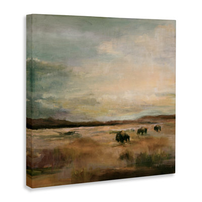 Art sur toile Buffalo Under Big Sky par Marilyn Hageman