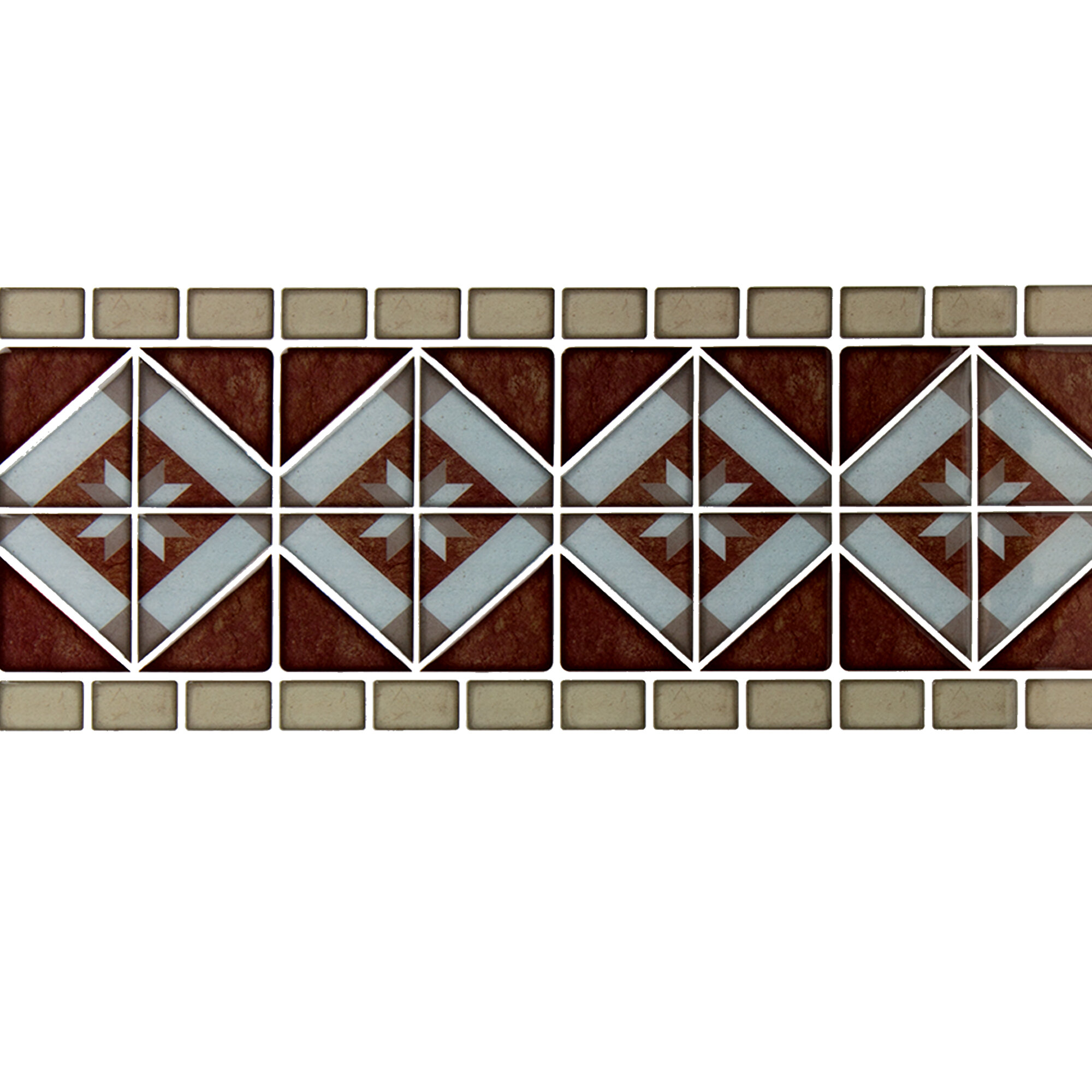 Tile-Peel & Stick Square Mosaic PVC Stain Resistant Peel and Stick Tiles  for Shower 5 Pack - Clearhalo