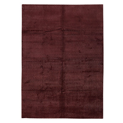 Hand Knotted Area Rug in Red