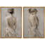 «Elegant Woman», reproduction d'art sur toile encadrée, impression sur toile 2 pièces-130907744-130907741