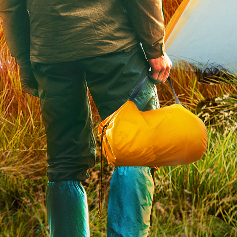 2 Person Tent, Orange/Gray