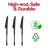 Solid Black Moderno Disposable Plastic Dinner Knives - 240 Knives