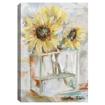« tournesols », reproduction d’art sur toile non encadrée