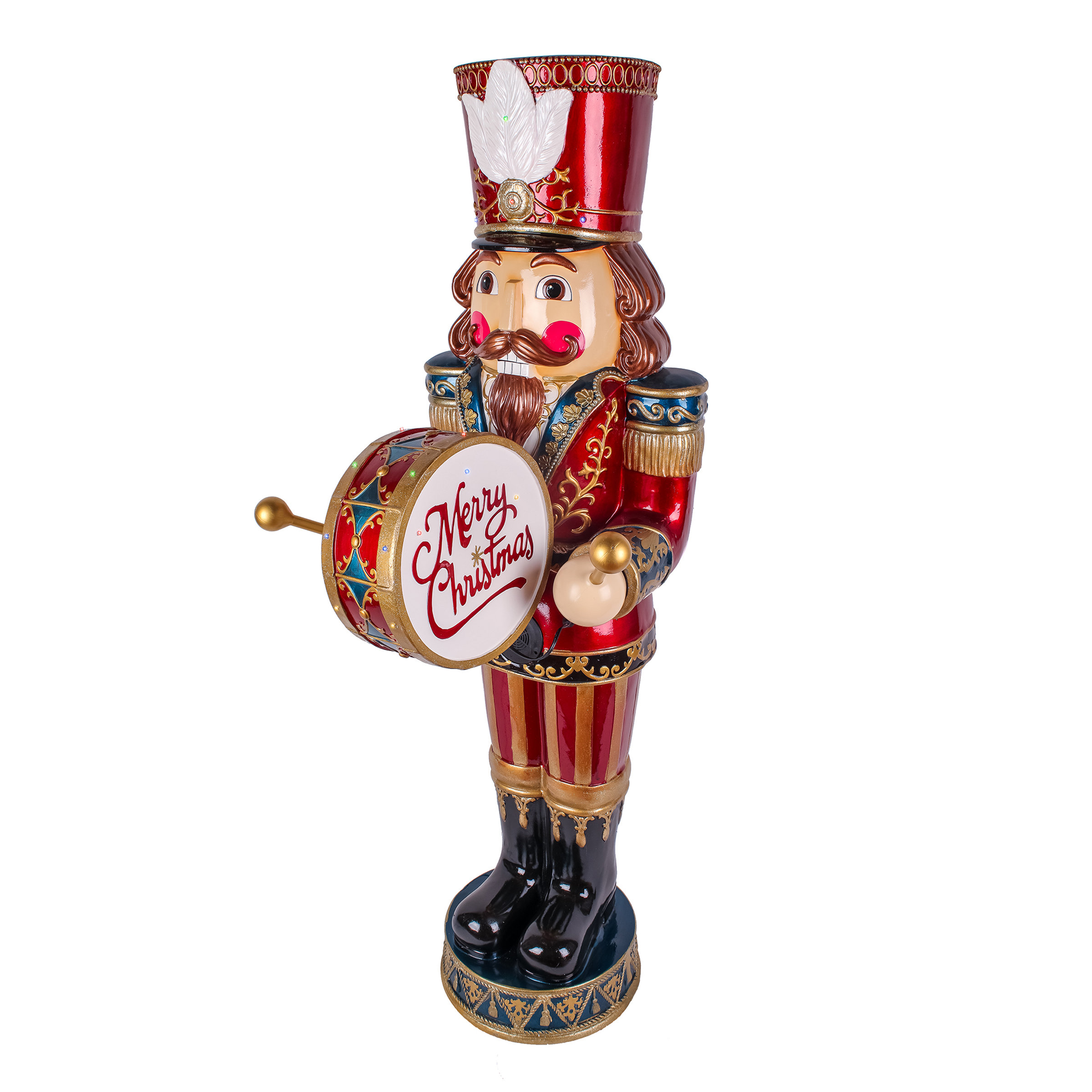 The Holiday Aisle® 58 in. Animated Nutcracker with Multicolor Lights and Music & Reviews | Wayfair