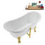 Baignoire sur pattes 59 ", plateau, bonde, pattes 59" Streamline-101628977-102220277