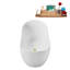 Baignoire autoportante 63 po avec drain interne 63 po Streamline