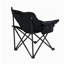 2 chaises de camping d'extérieur pliables / portatives, sac de transport, noir