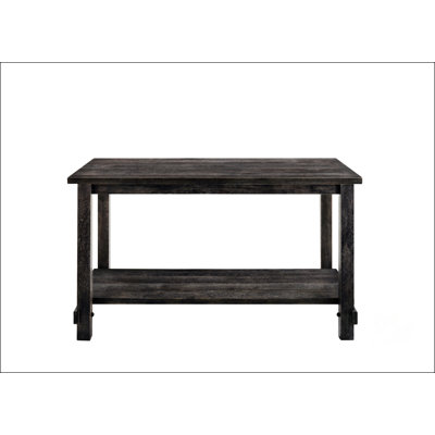 Table à hauteur de comptoir au fini gris patiné