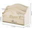 Lauer Solid Wood Whitewashed Office Desktop Organiser with Drawers