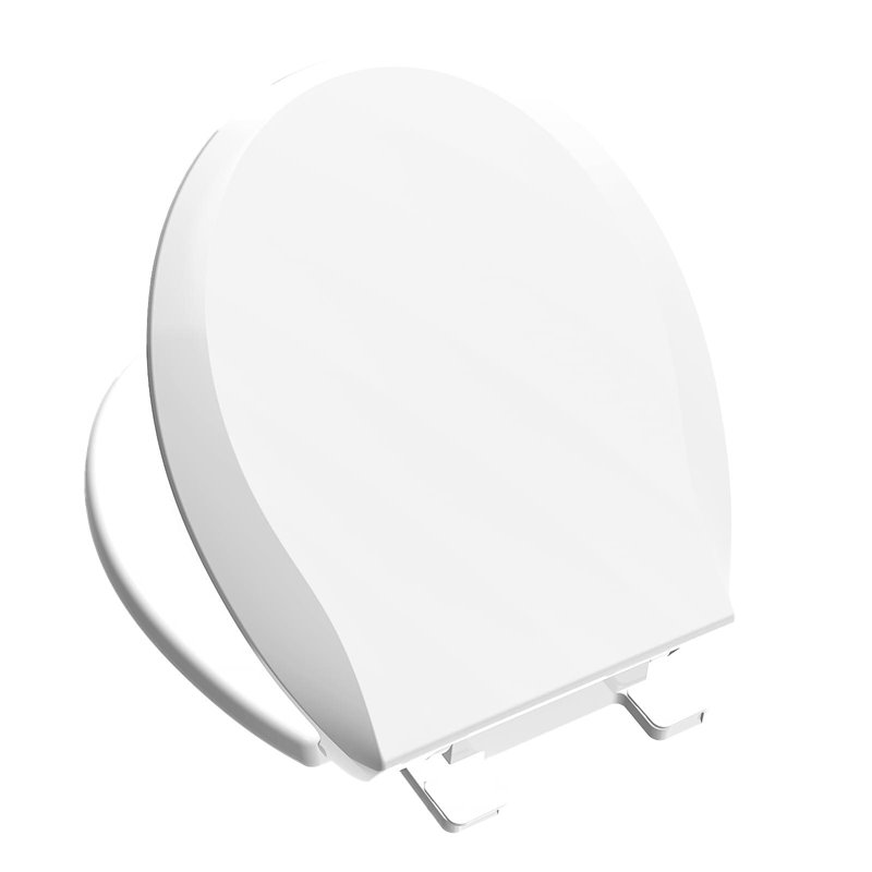 Toilet Seat Round Soft Close, Toilet Lid Slow Close Quiet No Slam(White/16.5''), White