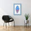 «Blue Sprinkled Ice Cream», impression d'art ludique et coloré-129967976