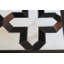Area Cowhide Geometric Area Rug in Cola/Cream-157295826
