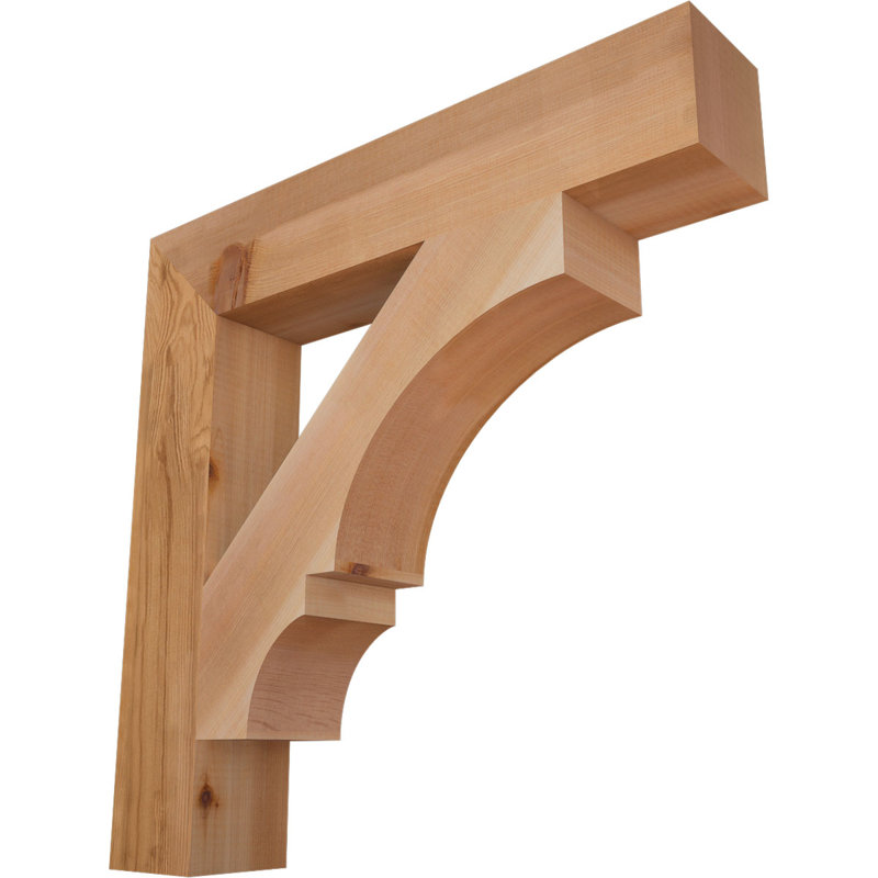 Support de bloc Balboa, L 3 1/2 po x P 22 po x H 22 po, Cèdre rouge de l'Ouest lisse