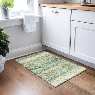 Rectangle Malek Indoor/Outdoor Area Rug with Non-Slip Backing