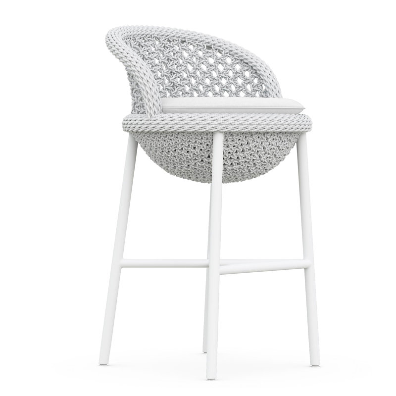 Montauk Patio Bar Stool with Cushion, 32.67" H