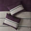 Édredon 7 pièces en faux suède - très grand, mauve et très doux mauve pour une chambre chaleureuse