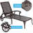 Aluminium Cast Lounge Chair 1pcs Brown-1295464926