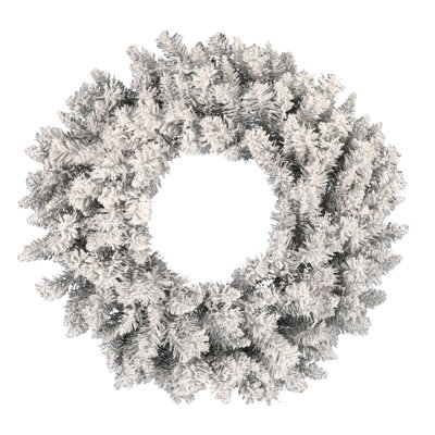 Artificial Frosted Fir Wreath