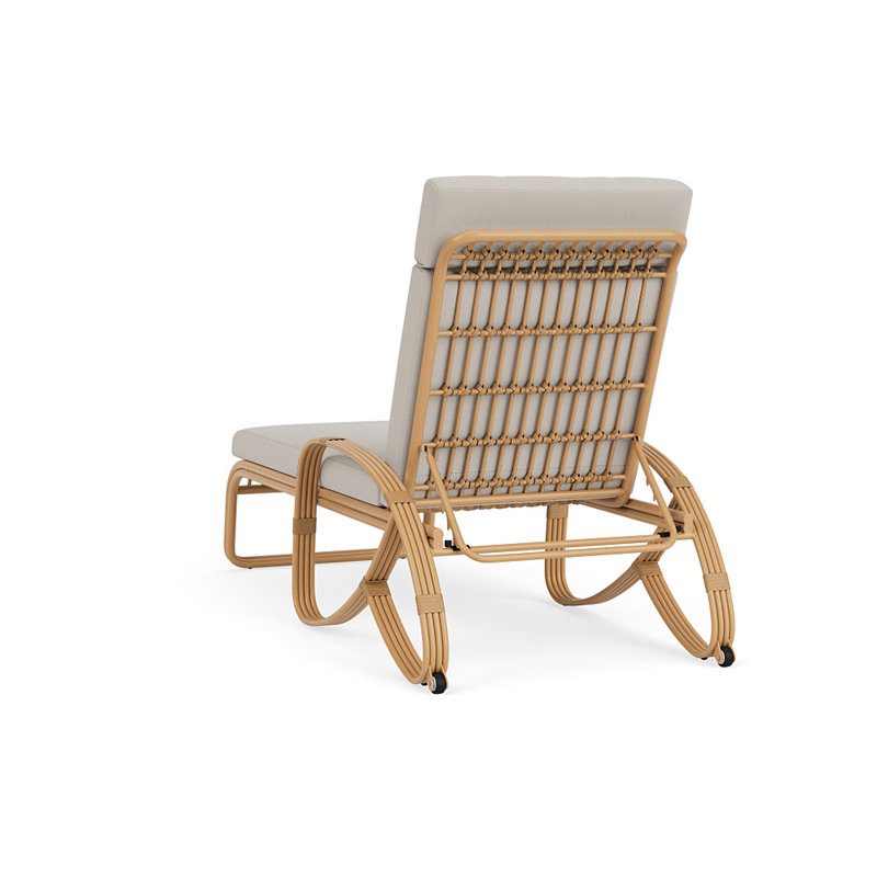 Riviera Outdoor Chaise Lounge, Azulu Twine
