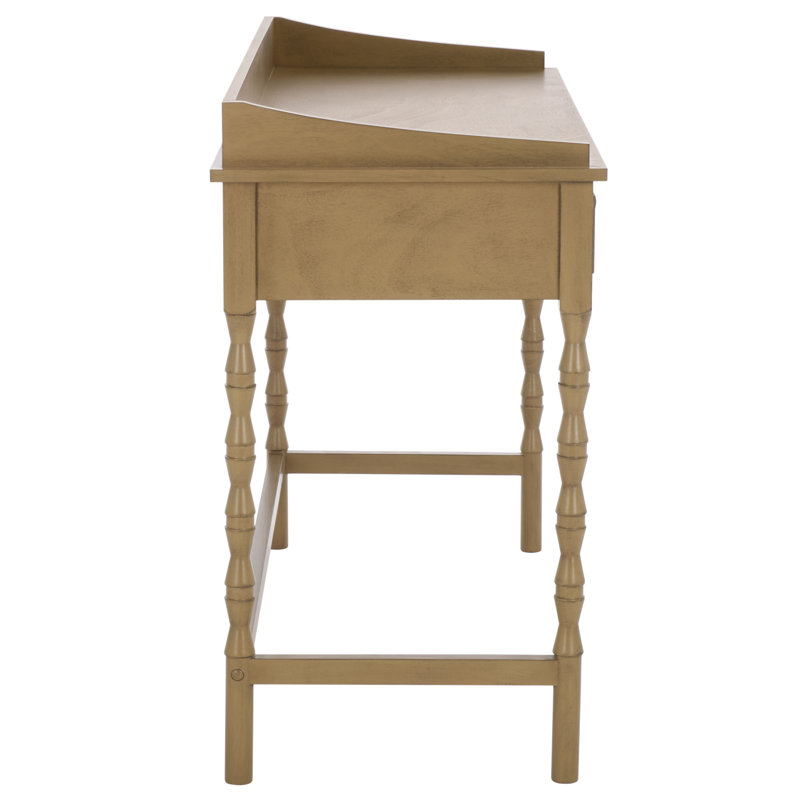 Mia Writing Desk with Drawers, Desert Brown