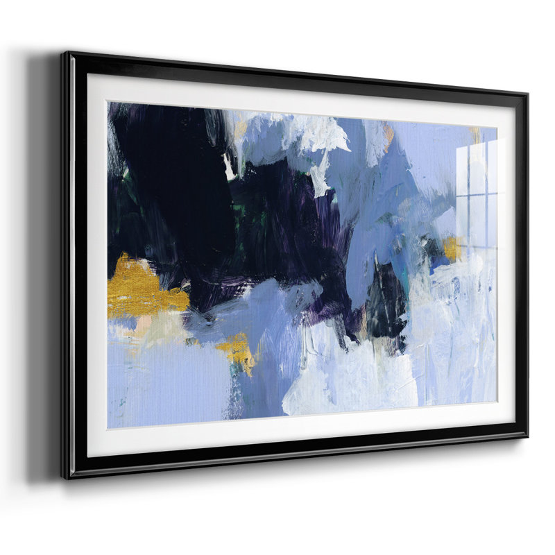 Encadré arctique I, impression encadrée avec biseauté mat et verre, H 15 po x l 21 po x P 1,5 po, Noir