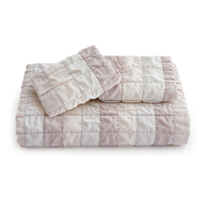 Shabby Chic Gingham Duvet Cover Set - Patterned Reversible Bedding Set, OEKO-TEX Certified
