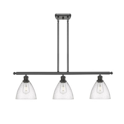 Luminaire suspendu linéaire à 3 lumières pour îlot de cuisine Amren