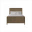 Pour les petites chambres et les chambres d'amis Cadre de lit simple en bois massif brun chaud de style moderne pour utilisation de matelas simple standard