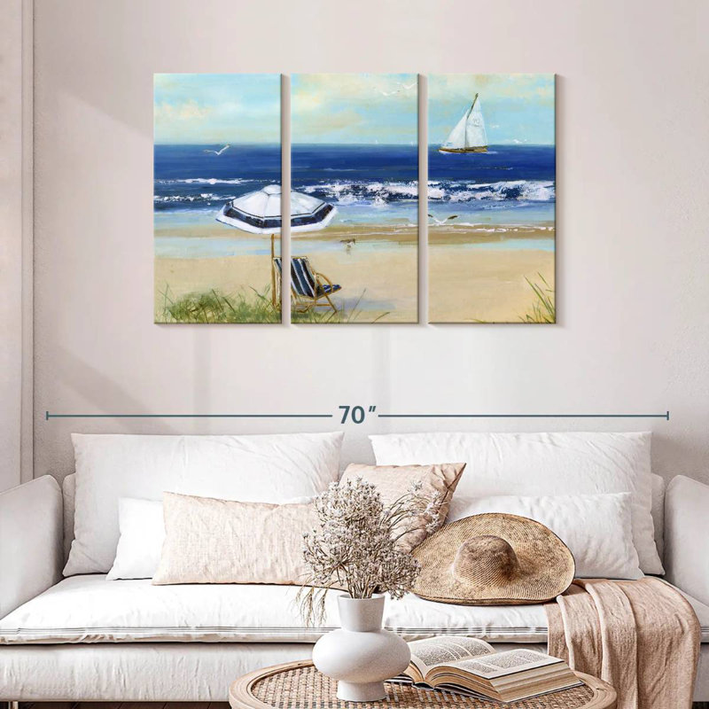 Alvord Azure Beach Life I, 28" H x 45" W