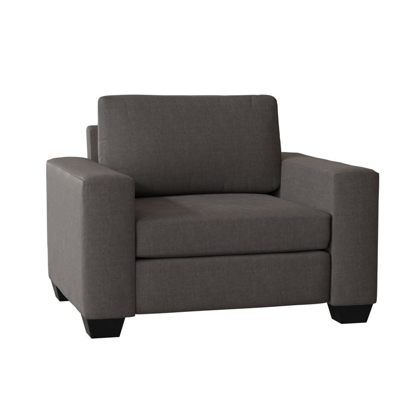 Fauteuil et demi Anastase, Espresso, Graphite Entice