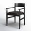 Harding Polyurethane Low Back Armchair in Black
