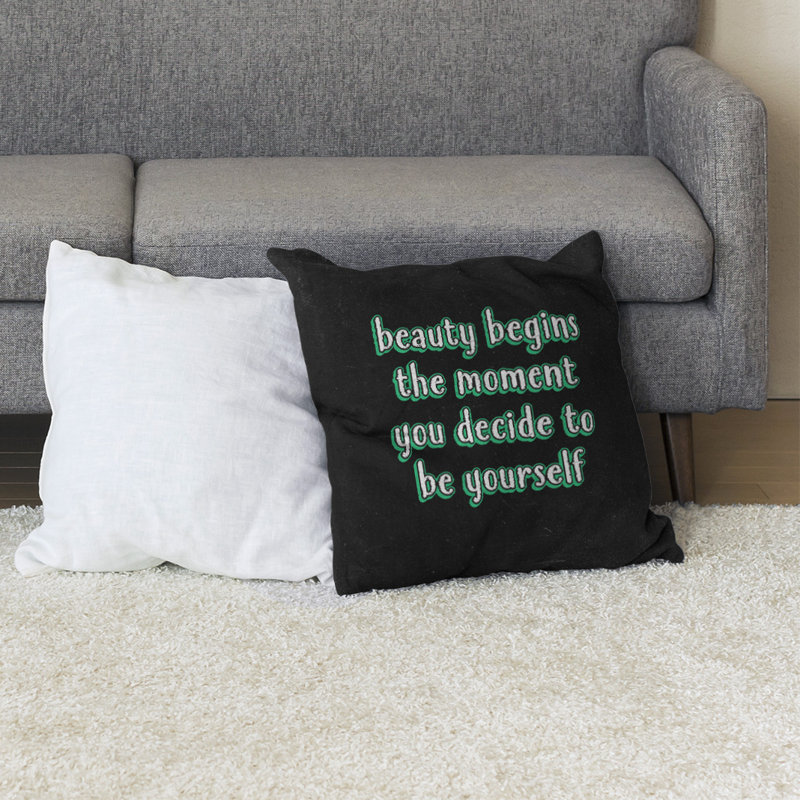 Coussin de sol True Beauty, H 28 po x l 28 po, Vert