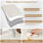 8x10 FT Area Rug, Modern Striped Border Accent Rug, Machine Washable Low Pile Non-Slip Indoor Carpet for Entryway, Bedside, Dorm, Living Room, Beige-390096827-390096825