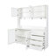 Armoire de cuisine autoportante blanche 63 ", garde-manger avec 4 portes et 4 tiroirs -629881264